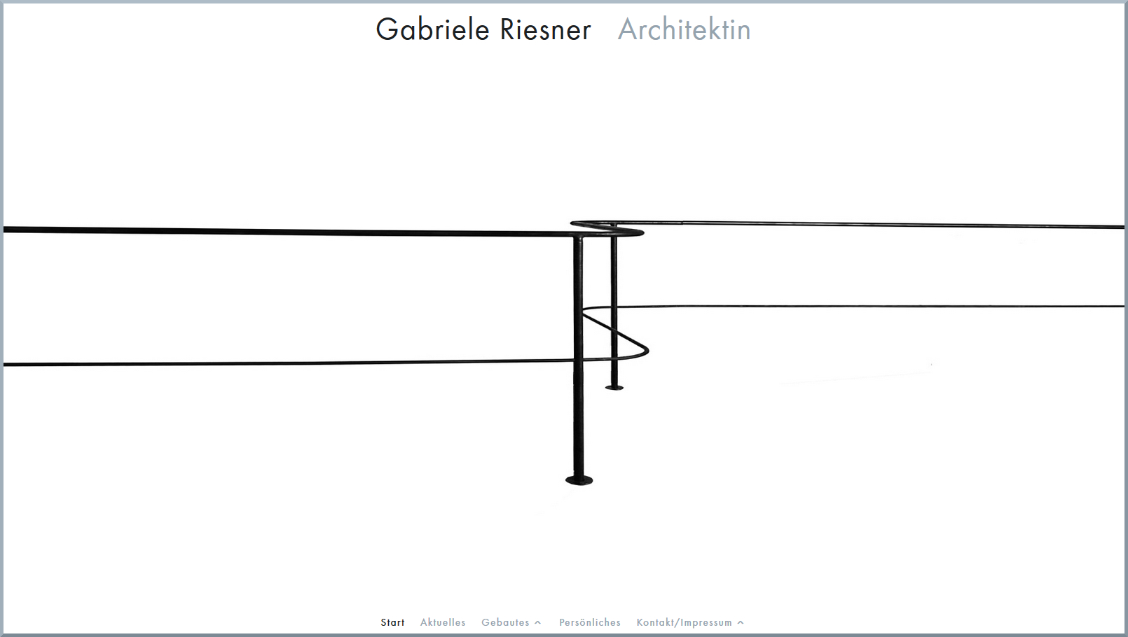 Website Gabriele Riesner, Architektin