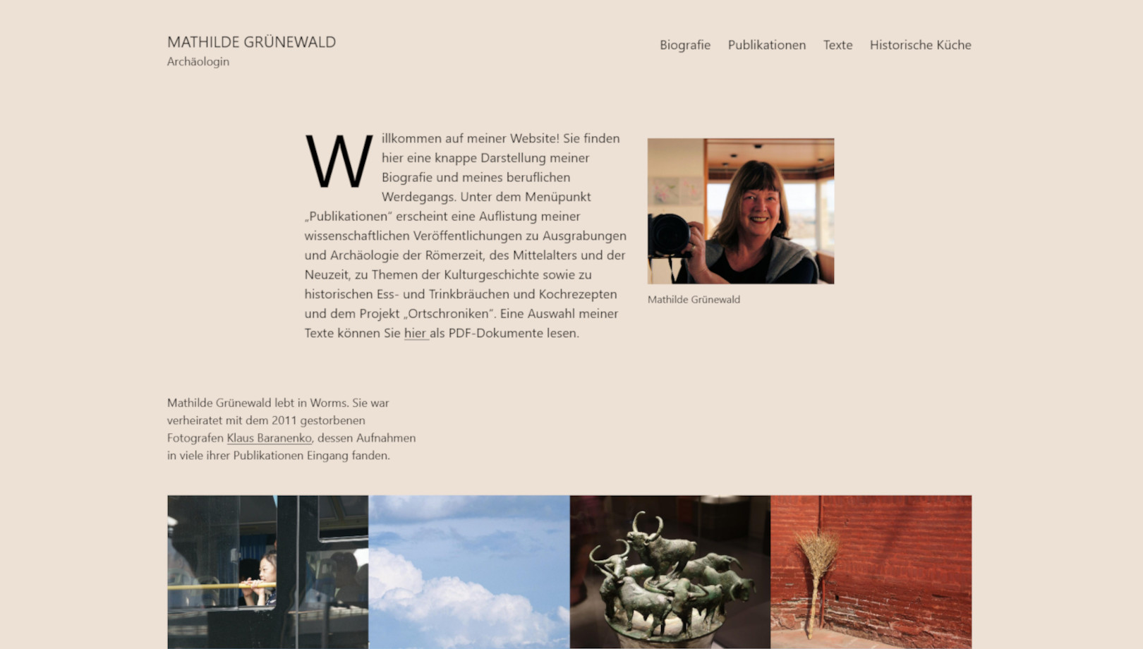 Website Mathilde Grünewald